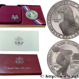 Promotion Saisonnière ÉTATS-UNIS D'AMÉRIQUE 1 Dollar Proof J.O. de Los Angeles 1983 San Francisco fwo_875900 Monde