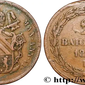 Achat Immédiat ITALIE - ÉTATS DU PAPE - PIE IX (Jean-Marie Mastai Ferretti) 2 Baiocchi Pie IX an VI 1852 Rome fwo_881502 Monde