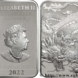 ARGENT D'INVESTISSEMENT 1 Oz - 1 Dollar Proof Dragon chinois 2022 Perth fwo_883122 Monde Acheter En Ligne