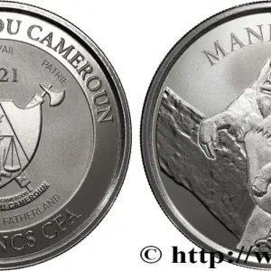ARGENT D'INVESTISSEMENT 1 Oz - 500 Francs CFA Mandrill 2021 fwo_883529 Monde Jusqu’à Épuisement Des Stocks