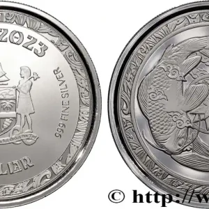 Super Prix ARGENT D'INVESTISSEMENT 1 Oz - 1 Dollar Poisson Koï 2023 fwo_883540 Monde