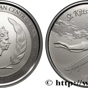 ARGENT D'INVESTISSEMENT 1 Oz - 2 Dollars Surfeuse 2022 fwo_883591 Monde Prix Cassé