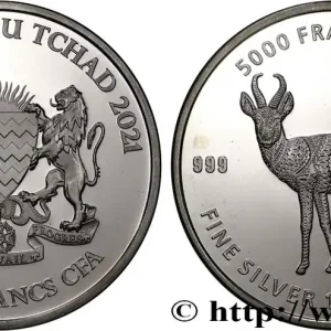 ARGENT D'INVESTISSEMENT 1 Oz - 5000 francs Antilope 2021 fwo_884106 Monde Jusqu’à Épuisement Des Stocks