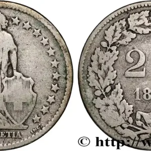 SUISSE 2 Francs Helvetia 1878 Berne fwo_885513 Monde Meilleur Prix