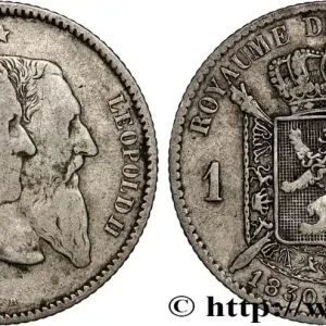 Exclusif BELGIQUE 1 Franc 50e anniversaire de l’indépendance 1880 fwo_885639 Monde