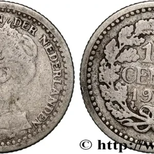 PAYS-BAS 10 Cents Reine Wilhelmine 1921 Utrecht fwo_889041 Monde Marque