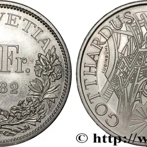 SUISSE 5 Francs 100e anniversaire du chemin de fer du Gothard 1982 Berne - B fwo_889042 Monde Vente Flash