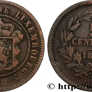 Tendance LUXEMBOURG 5 Centimes écu couronné 1870 Utrecht fwo_889070 Monde