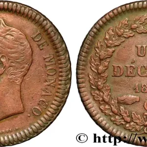 MONACO - PRINCIPAUTÉ DE MONACO - HONORÉ V 1 Décime 1838 Monaco fwo_883052 Monde Usine Directe