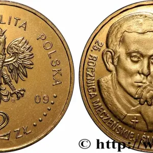 POLOGNE 2 Zlote 25e anniversaire de l’assassinat du père Jersy Popieluszko 2009 Varsovie fwo_832988 Monde Nouvelle Collection