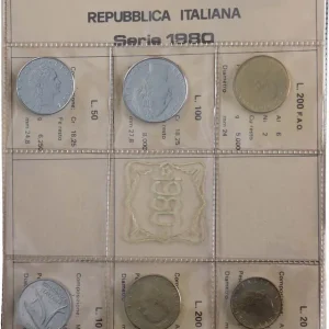 Prix Choc ITALIE Série de 6 Monnaies 1980 Rome - R fwo_838449 Monde