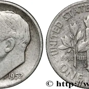 ÉTATS-UNIS D'AMÉRIQUE 1 Dime(10 Cents) Roosevelt 1952 San Francisco fwo_858844 Monde Livraison Express