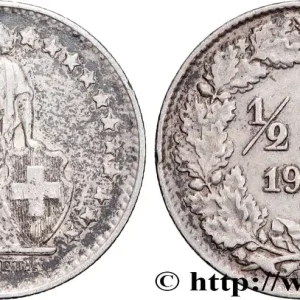 SUISSE 1/2 Franc Helvetia 1946 Berne fwo_858930 Monde Remise