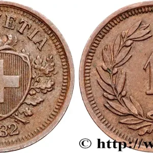 SUISSE 1 Centime (Rappen) Croix Suisse 1932 Berne fwo_859084 Monde En Vogue