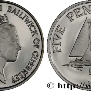 Dernière Chance GUERNESEY 5 Pence Proof 1985 fwo_860517 Monde