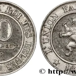 BELGIQUE 10 Centimes lion 1861 fwo_862123 Monde Offre Spéciale