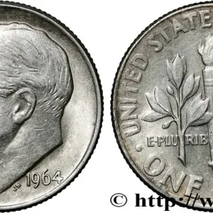ÉTATS-UNIS D'AMÉRIQUE 1 Dime (10 Cents) Roosevelt 1964 Philadelphie fwo_868715 Monde Usine Directe