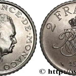 Livraison Mondiale MONACO 2 Francs Rainier III 1982 Paris fwo_870108 Monde