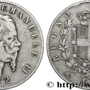 ITALIE 5 Lire Victor Emmanuel II 1872 Milan fwo_870827 Monde Livraison Express