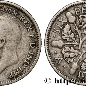 Promotion Saisonnière ROYAUME-UNI 6 Pence Georges V 1930 fwo_873998 Monde