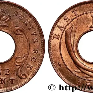 Solde AFRIQUE DE L'EST 10 Cents Georges VI 1952 Kings Norton fwo_881694 Monde