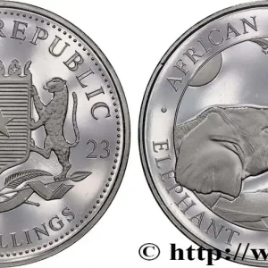 ARGENT D'INVESTISSEMENT 1 Oz - 100 Shillings Éléphant 2023 fwo_883567 Monde Nouvel Arrivage