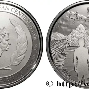 ARGENT D'INVESTISSEMENT 1 Oz - 2 Dollars Couple 1970 fwo_883653 Monde Nouvel Arrivage