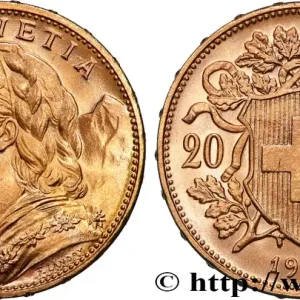 Satisfait Ou Remboursé OR, PALLADIUM ET PLATINE INVESTISSEMENT 20 Francs "Vreneli" 1915 Berne fwo_884430 Monde