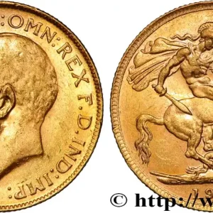 OR, PALLADIUM ET PLATINE INVESTISSEMENT 1 Souverain Georges V 1917 Perth fwo_884617 Monde Prix Cassé