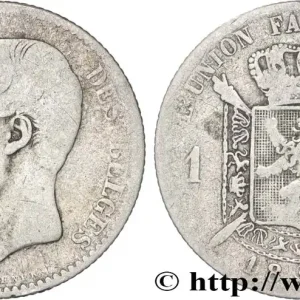 BELGIQUE 1 Franc Léopold II légende française 1881 fwo_884860 Monde Nouveauté