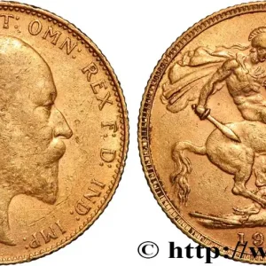 Dernière Chance OR, PALLADIUM ET PLATINE INVESTISSEMENT 1 Souverain Edouard VII 1907 Londres fwo_886200 Monde