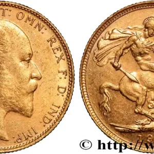 Solde OR, PALLADIUM ET PLATINE INVESTISSEMENT 1 Souverain Edouard VII 1907 Sydney fwo_886202 Monde