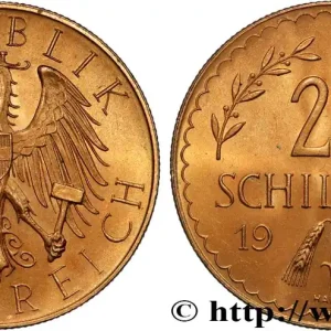OR, PALLADIUM ET PLATINE INVESTISSEMENT 25 Schilling Proof aigle héraldique 1931 Vienne fwo_886313 Monde Premium
