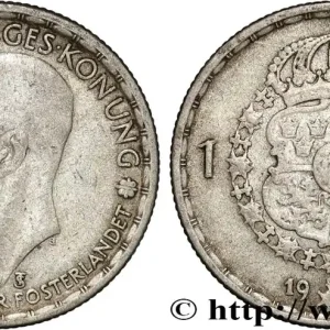 SUÈDE 1 Krona Gustave V 1947 fwo_889407 Monde Seulement Aujourd’hui
