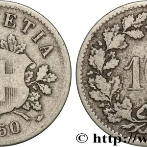 Tendance SUISSE 10 Centimes (Rappen) 1850 Strasbourg - BB fwo_890124 Monde
