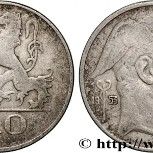 BELGIQUE 20 Francs Mercure, légende française 1953 fwo_890230 Monde Vente Flash