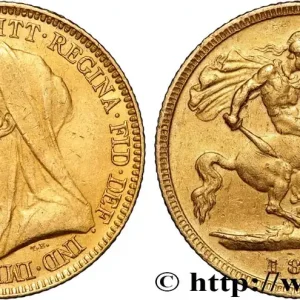 OR, PALLADIUM ET PLATINE INVESTISSEMENT 1/2 Souverain Victoria 1894 Londres fwo_890315 Monde Garantie Incluse