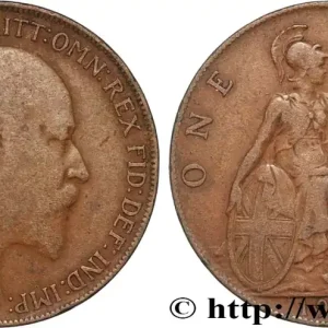 Artisanat ROYAUME-UNI 1 Penny Edouard VII 1908 fwo_890352 Monde