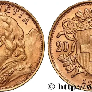 Solde OR, PALLADIUM ET PLATINE INVESTISSEMENT 20 Francs or "Vreneli" 1947 Berne fwo_890381 Monde