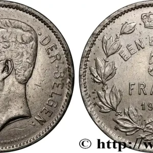 Vente Flash BELGIQUE 5 Frank - 1 Belga Albert Ier légende Flamande 1931 fwo_890409 Monde