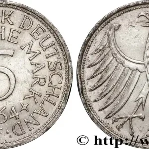 ALLEMAGNE 5 Mark aigle 1964 Stuttgart fwo_890462 Monde Commander Maintenant