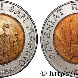 Populaire SAINT-MARIN 500 Lire : les trois tours de San Marin 1993 Rome - R fwo_890538 Monde