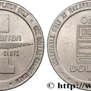 Premium ÉTATS-UNIS D'AMÉRIQUE Jeton 1 Dollar McCarran Airport - Las Vegas 1988 Nevada Coin Minting fwo_890718 Monde