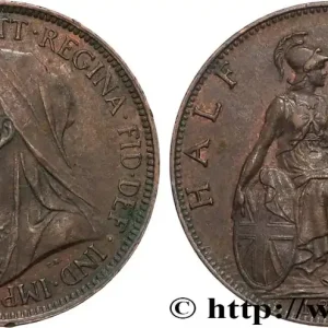 ROYAUME-UNI 1/2 Penny Victoria “old head” 1898 fwo_890743 Monde Original