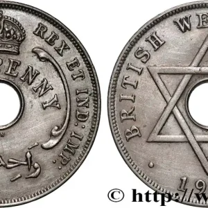 Achetez Aujourd’hui AFRIQUE OCCIDENTALE BRITANNIQUE 1 Penny Edouard VIII 1936 Kings Norton fwo_890746 Monde