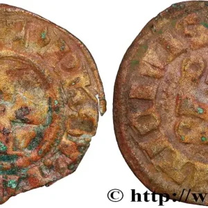 Usine Directe CROISADES - PRINCIPAUTÉ D'ACHAÏE - JEAN D'ANJOU GRAVINA Denier n.d. Glarentsa fwo_890013 Monde