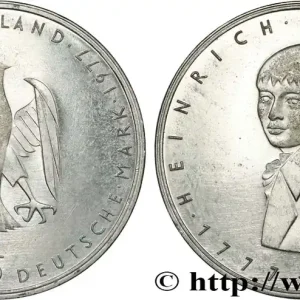 ALLEMAGNE 5 Mark proof Heinrich von Kleist 1977 Karlsruhe fwo_823384 Monde Offre Du Jour