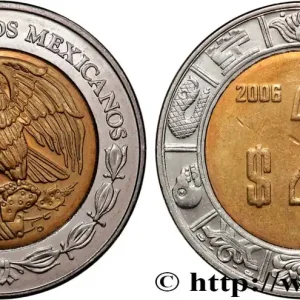 Dernier Modèle MEXIQUE 2 Pesos aigle 2006 Mexico fwo_824527 Monde