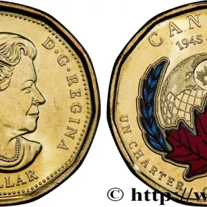 Certifié CANADA 1 Dollar 75e anniversaire de la Charte des l’Organisation des Nations Unies 2020 MRC Winnipeg fwo_825139 Monde