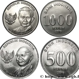 Bon Plan INDONÉSIE Lot 500 et 1000 Rupiah 2016 fwo_828620 Monde